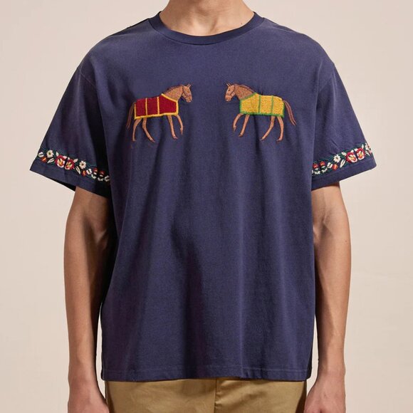 Found Horse Equine Tee in Vintage Navy, Size XS - Picture 4 of 13
